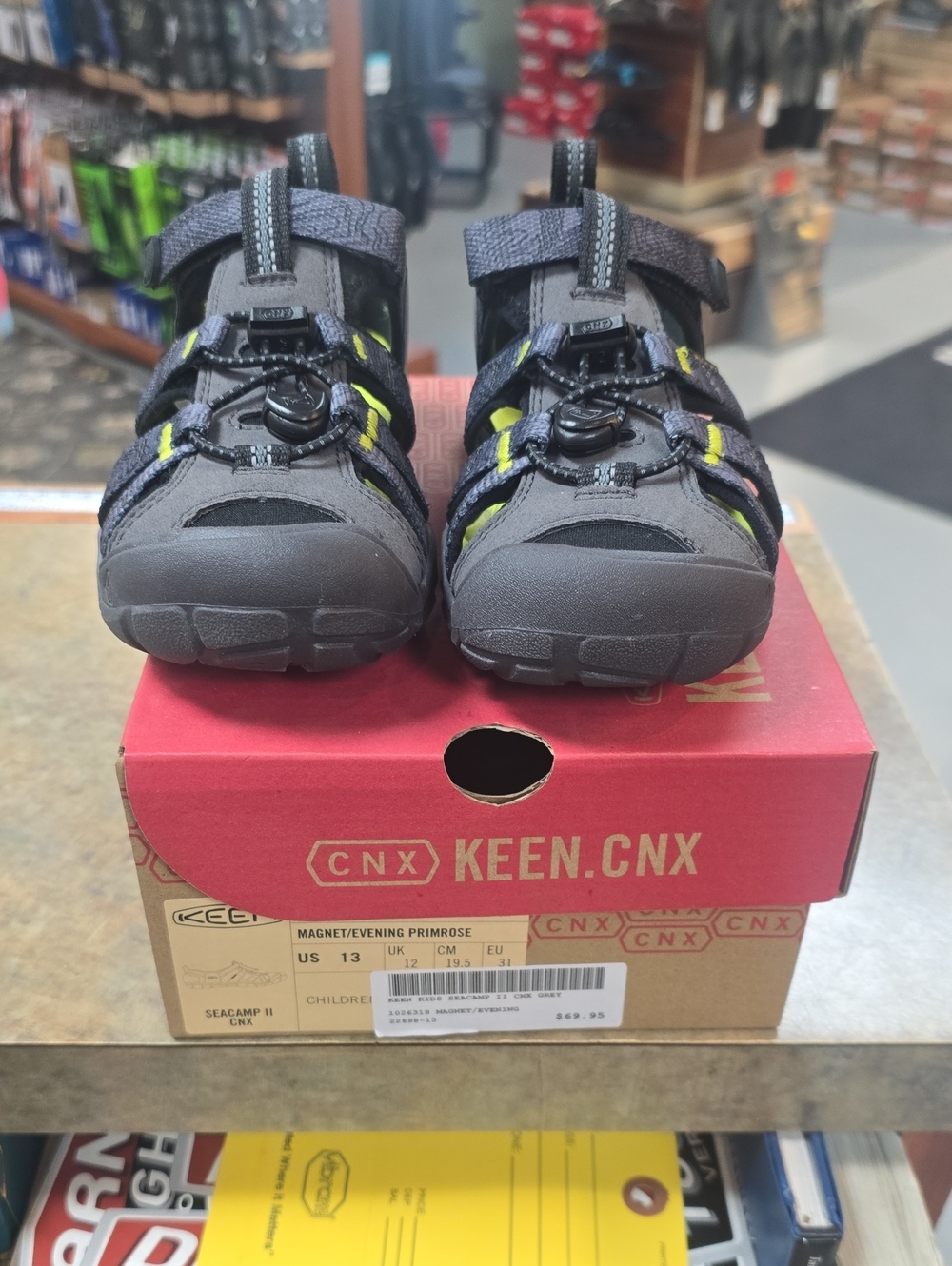 Keen Kids Charcoal & Lime Water Shoes